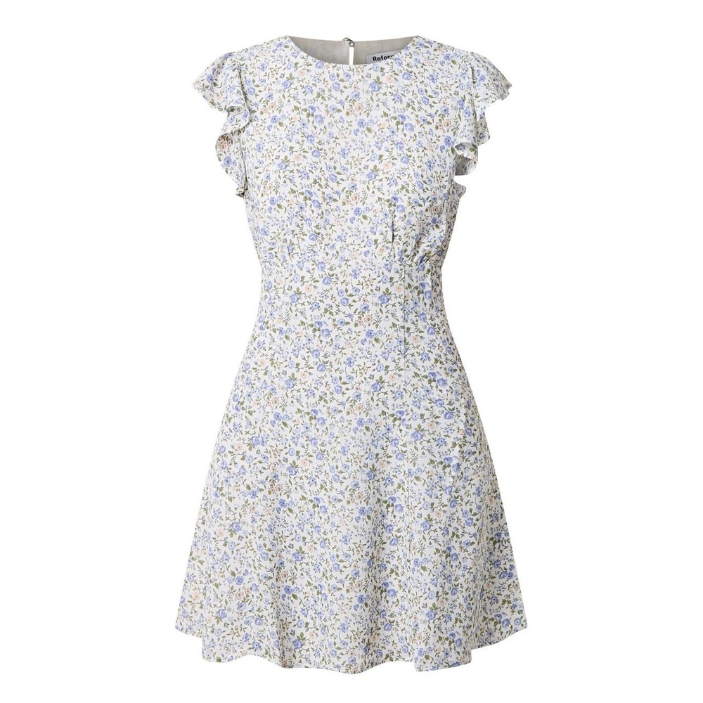 Reformation Idalia Mini Dress Size 0 Floral Open Back Coquette Romantic Cottage